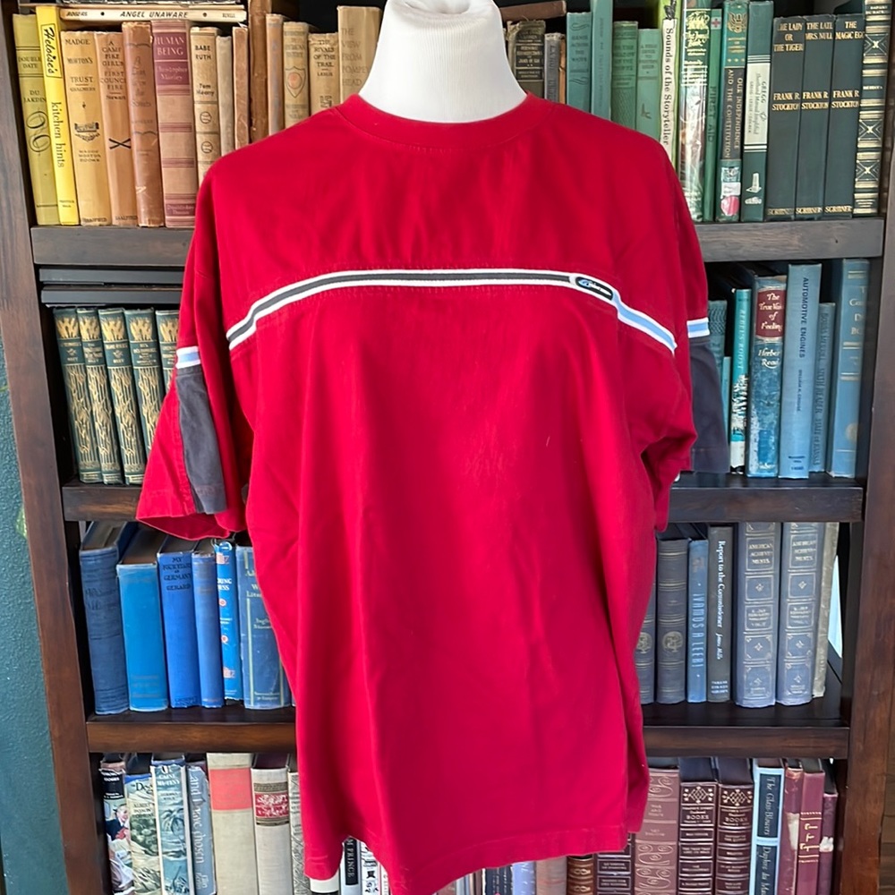 Vintage point zero T-shirt red gray size extra large